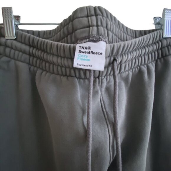 TNA cozy fleece, gray sweatpants S - Picture 3 of 7